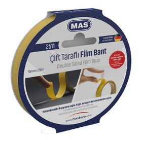 Mas 2611 15 mm x 25 m Çift Taraflı Bant