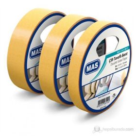 Mas 2615 45 mm x 25 mt Çift Taraflı Bant