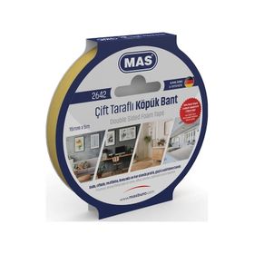 Mas 2642 15 mm x 5 m Çift Taraflı Köpük Bant