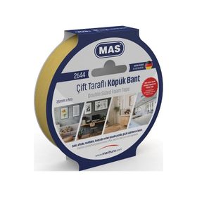 Mas 2644 25 mm x 5 m Çift Taraflı Köpük Bant