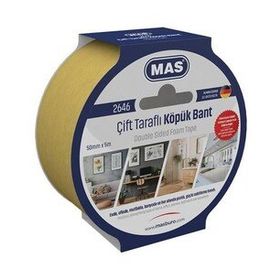 Mas 2646 50 mm x 5 m Çift Taraflı Köpük Bant