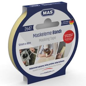 Mas 2647 12 mm 40 mt Maskeleme Bandı