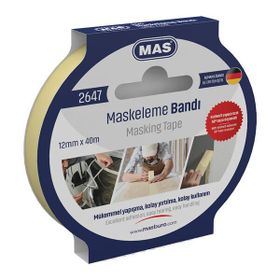 Mas 2647 12 mm x 40 mt Maskeleme Bandı