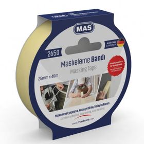 Mas 2650 25 mm 40 m Maskeleme Bandı