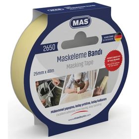 Mas 2650 25 mm 40 mt Maskeleme Bandı