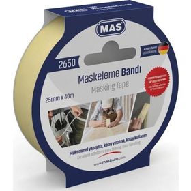 Mas 2650 25 mm 40 mt Maskeleme Bandı