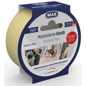 Mas 2651 38 mm 40 mt Maskeleme Bandı
