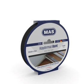 Mas 2655 25 mm x 15 m Siyah Kaydırmaz Bant