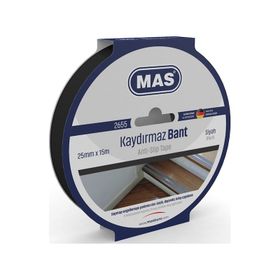 Mas 2655 25 mm x 15 m Siyah Kaydırmaz Bant