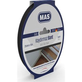 Mas 2655 25 mm x 15 m Siyah Kaydırmaz Bant