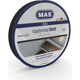 Mas 2656 25 mm x 25 m Siyah Kaydırmaz Bant
