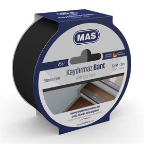 Mas 2657 50 mm x 5 mt Siyah Kaydırmaz Bant