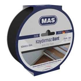Mas 2658 50 mm x 15 mt Siyah Kaydırmaz Bant