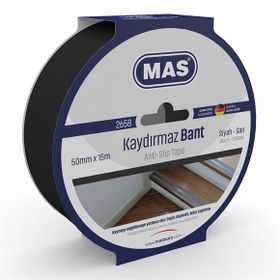 Mas 2658 50 mm x 15 mt Siyah Kaydırmaz Bant