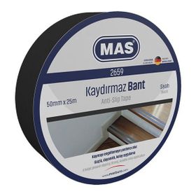Mas 2659 50 mm x 25 m Siyah Kaydırmaz Bant