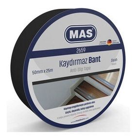 Mas 2659 50 mm x 25 m Siyah Kaydırmaz Bant