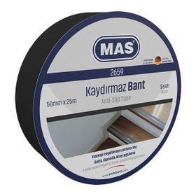Mas 2659 50 mm x 25 m Siyah Kaydırmaz Bant