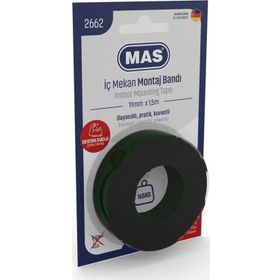 Mas 2662 19 mm x 1.5 mt Extra Güçlü İç Mekan Montaj Bandı