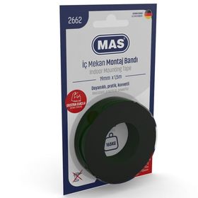 Mas 2662 19 mm x 1.5 mt Extra Güçlü İç Mekan Montaj Bandı