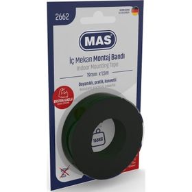 Mas 2662 19 mm x 1.5 mt Extra Güçlü İç Mekan Montaj Bandı