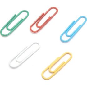 Mas 280 Plastik Kaplı Boy 28 mm 36 Paket Renkli Ataş