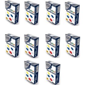 Mas 310 Renkli 10 Adet Pvc Kaplı Raptiye