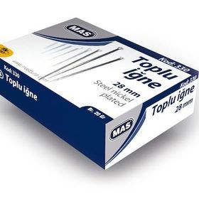 Mas 330 20 gr Nikelli 28 mm Toplu İğne