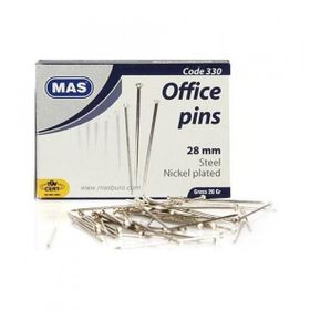 Mas 330 20 gr Nikelli 28 mm Toplu İğne
