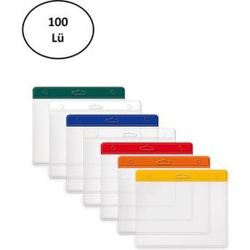 Mas 3510 54x86 mm Yatay Renkli Plastik 100 Adet Kart Poşeti