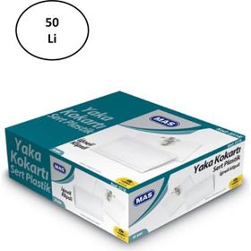 Mas 3518 50 Adet İğneli Klipsli Yaka Kartı