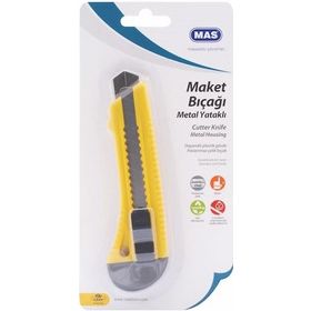 Mas 566 Geniş Metal Ağızlı Maket Bıçağı