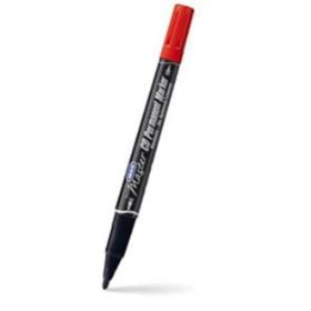 Mas 6414 Çift Uçlu Kırmızı Permanent Marker
