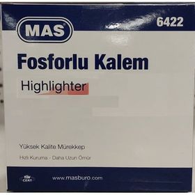 Mas 6422 12'li Pastel Pembe Fosforlu Kalem
