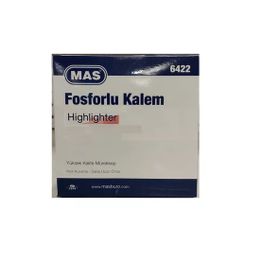 Mas 6422 12'li Pastel Pembe Fosforlu Kalem
