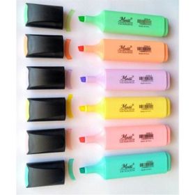 Mas 6422 12'li Pastel Pembe Fosforlu Kalem