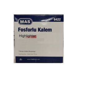 Mas 6422 Pastel Sarı Fosforlu Kalem