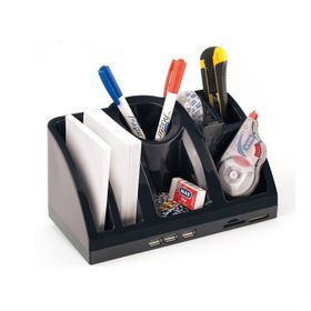 Mas 6602 Siyah Desk Organizer Usb Hub C.Reader Masa Seti