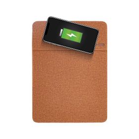 Mas 6614 Kahve Kablosuz Şarj Özellikli Mouse Pad
