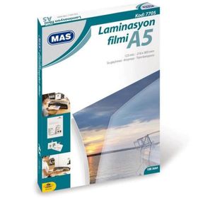 Mas 7705 A5 125 Micron 100 Adet Laminasyon Filmi