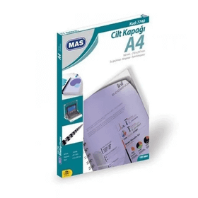 Mas 7740 Pp A4 100'lü Paket Şeffaf Cilt Kapağı