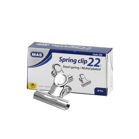 Mas 938 22 mm 24 Adet Metalik Gri Metal Kıskaç