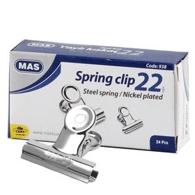 Mas 938 22 mm 24 Adet Metalik Gri Metal Kıskaç