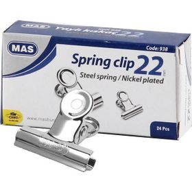 Mas 938 22 mm 24 Adet Metalik Gri Metal Kıskaç