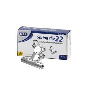 Mas 938 22 mm 24 Adet Metalik Gri Metal Kıskaç