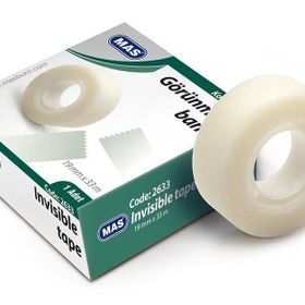 Mas Görünmez Bant 19 mm x 33 metre Kod: 2633