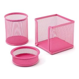 Mas MAS505 Pembe Perfore Masaüstü Organizer Set