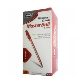 Mas Master Kırmızı 50 Adet 6330 Ball Tükenmez Kalem