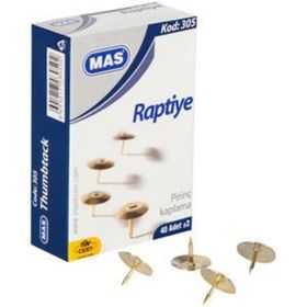 Mas Sarı Pirinç Kaplı Raptiye