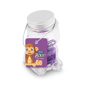 Mas Zoo Mor Cam Kavanozda Ataş