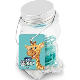 Mas Zoo No 2  Turkuaz Cam Kavanozda Plastik Kapli Atas